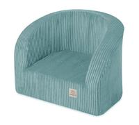 Fauteuil en Mousse pour Bébé Enfants pour la Chambre d'Enfant MISIOO Velours Côtelé Bleu 53x40 cm