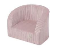 Fauteuil en Mousse pour Bébé Enfants pour la Chambre d'Enfant MISIOO Velours Côtelé Rose 53x40 cm