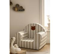 Fauteuil en mousse rayé Ourson personnalisable rayé beige TU