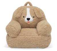Fauteuil en peluche pour enfant, design chien, dimensions 21,62x19,62x19 pouces, à partir de 2 ans