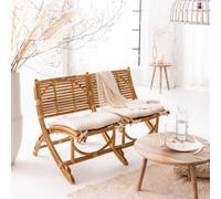 Fauteuil en rotin 2 places mayeul