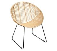 Atmosphera - Fauteuil Laora - métal et rotin