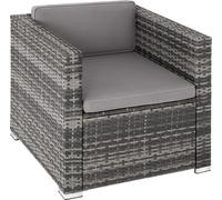 Fauteuil en rotin Lignano - gris