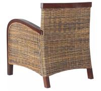 Fauteuil en rotin tissé à la main - KAI - Vintage - Marron - Salon - 1 place