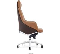 Fauteuil en similicuir noir, moderne et élégant, confort d'assise