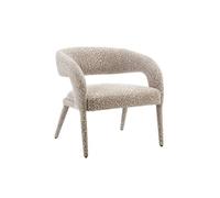 Fauteuil en tissu à motif léopard Indira