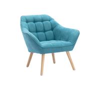 Fauteuil en tissu bleu CASERTA