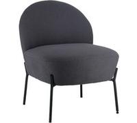 Happy Garden Fauteuil en tissu bouclé HELMI Gris