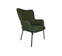 Happy Garden Fauteuil EIRA en tissu bouclé vert kaki