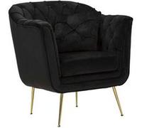 Fauteuil Design Matelassé Budapest 91cm Noir