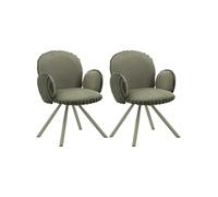 Lot de 2 Chaises Design Stoccolma 83cm Vert