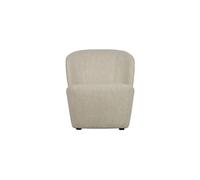 Fauteuil en tissu crème, assise H46 cm, largeur 65 cm, profondeur 48 cm, structure bois - VT wonen, Lofty - 68x72x75 cm