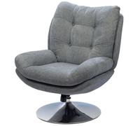 Amadeus – Fauteuil Magnum – Gris clair – Chrome