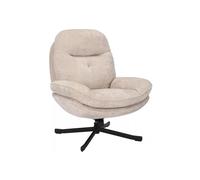 Fauteuil en tissu ""Harper"" - Beige - l 77 x H 101 cm