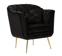 Fauteuil Design Matelassé Budapest 91cm Noir