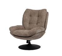 Fauteuil taupe avec piètement noir