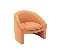 Vente-unique - Fauteuil en Tissu Terracotta OSSANA