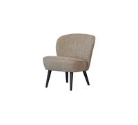 Fauteuil en tissu tissé naturel SARA