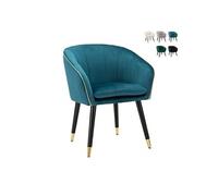 FAUTEUIL PARIS BLEU VERT/OR