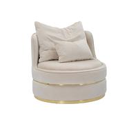 FAUTEUIL CRÈME/OR PARIS SPACE