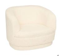 Fauteuil Teddy pour enfants, matière pelucheuse, hauteur d'assise 18,5 cm