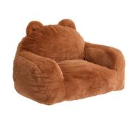 Fauteuil enfant en mousse ourson Marron glacé 60x52x65 cm