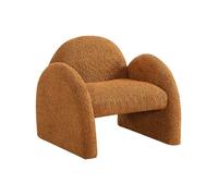 Fauteuil enfant en tissu bouclette terracotta MOSALO