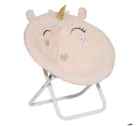 Fauteuil enfant pliant licorne rose clair - Atmosphera Créateur d'intérieur