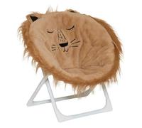 Fauteuil enfant pliant lion marron - Atmosphera Créateur d'intérieur