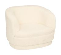 Fauteuil Enfant Scandinave "Bouclette" 45cm Blanc
