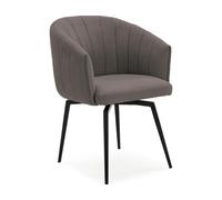 Fauteuil Enka pivotant gris foncé