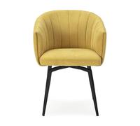 Fauteuil Enka pivotant moutarde