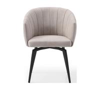 Fauteuil Enka pivotant taupe