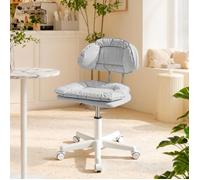 Fauteuil ergonomique réglable - Dossier, roulettes 360°, simili cuir, idéal bureau, étude ou salle de réunion