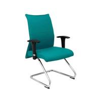 Fauteuil ergonomique visiteur confidente patín Modèle 208CPBALI39 - PIQUERAS Y CRESPO - Noir - Simili