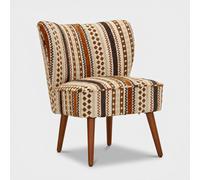 Fauteuil ethnique rembourré en polyester Mombasa Chromatic Retreat