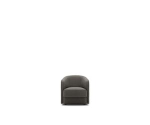 Fauteuil Étroit Covent de , Couleur Taupe Foncé