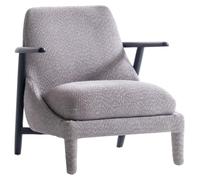Fauteuil Fauteuil à oreilles de luxe 1 siège monoplace Rembourrage Assise Designer Tissu Moderne
