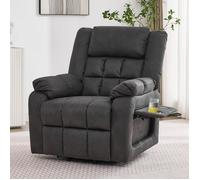 Fauteuil - Fauteuil Releveur Relax Électrique avec Repose-pieds, Massant et Chauffant, Ergonomique pour Senior, Gris