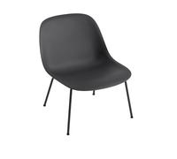Fauteuil Fibre m. Base Tube Noir/ Noir