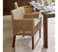 Fauteuil Forêt Douce marron/blanc H/L/P env. 85/61/64 cm