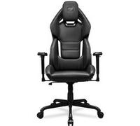 Fauteuil Gaming - Cougar Gaming - HOTRODBLACK - Similicuir - Coque en PA renforcé de fibre de verre - Coussin de tête ergonomique Noir G