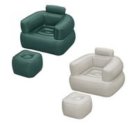 Bestway Fauteuil gonflable Comfi Cube 107 x 99 x 80 cm Vert/Gris