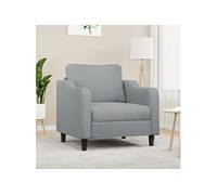Fauteuil Gris clair 60 cm Tissu