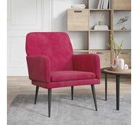 Fauteuil Gris clair 62x79x79 cm Velours fauteuil relax vidaXL