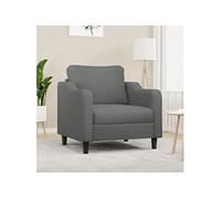 Fauteuil Gris foncé 60 cm Tissu