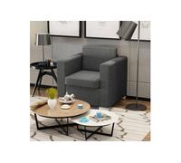 Fauteuil gris foncé tissu