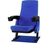 Fauteuil Home Cinema Siege Sofa Chauffeuse TV Cinéma Domicile Porte-Gobelet Bleu