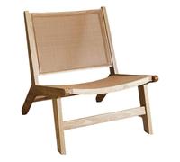 Home Deco Factory – Fauteuil Bali HD0333 – Collection Natural Crush – Marron – 64 x 75 x 71 cm
