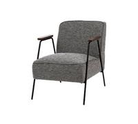 Fauteuil Huggy chiné gris - - Gris - Tissu